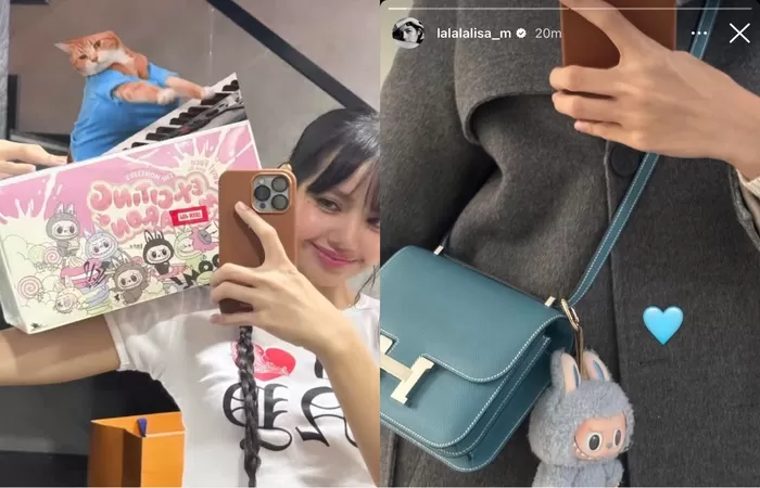 lisa blackpink dan labubu